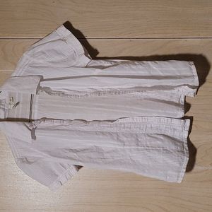 St. John's Bay White Button Down Shirt/beach coverup